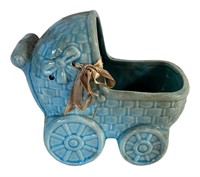 Nice Blue Baby Buggy Planter