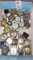Vintage men’s wrist watches, parts repair, some