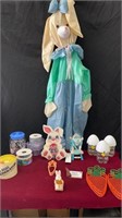 Lot of Various Easter Decorations and Supplies