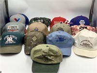 Assortment of baseball hats