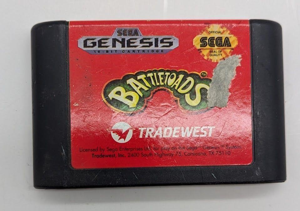 Sega Genesis Battle Toads Video Game Cartridge