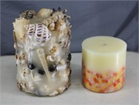 NS: SEA SHELL & CANDY CORN CANDLES