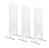 Only Hangers 2' X 6' Grid Wall Panel Floorstanding