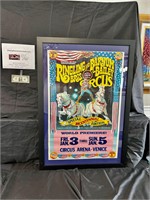 Circus poster framed and mated