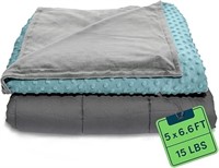 Quility Weighted Blanket For Adults - 15 Lb Queen