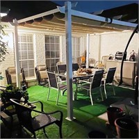 Purple Leaf 10' X 13' Outdoor Retractable Pergola