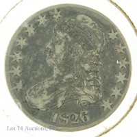 1826 Silver Capped Bust Half Dollar (F+ ?)