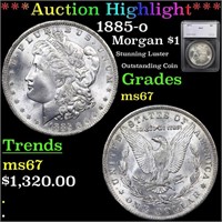 ***Auction Highlight*** 1885-o Morgan Dollar $1 Gr
