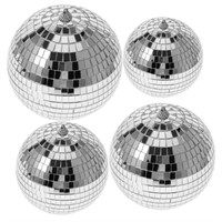 ibasenice 4pcs Hanging Disco Balls Disco Mirror...