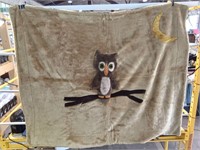 Fleece Owl Throw