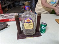 Crown Royal Decanter on Stand