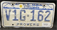 PROWERS CO. COLORADO LICENSE PLATE