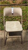 FOLDING SAMSONITE METAL CHAIR