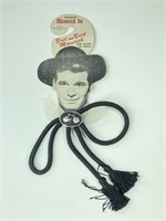 1959 BRET & BART MAVERICK BOLO TIE UNUSED W/ CARD