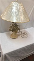 Lamp with Metal Flowers