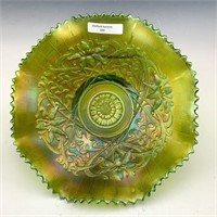 NW Green Wishbone Ruffled Bowl