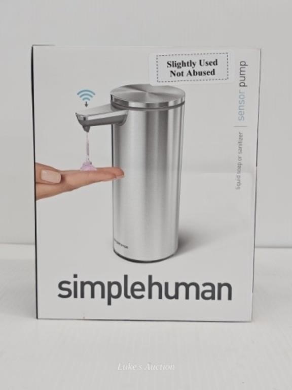 SIMPLE HUMAN DISPENSER - SLIGHTLY USED