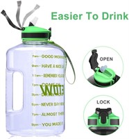 1 Gallon Drinking Jug ETDW Clear and Green