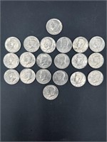 Kennedy Half Dollar Coins - 20 
Years: 1971 (2),