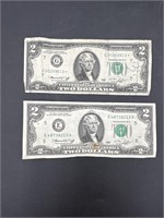 $2 bills (2)