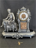 Ansonia Tasso Figural Mantel Clock
