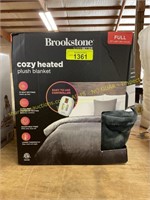 Brookstone Cozy Heated Plush Blanket