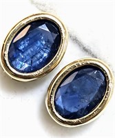 $1200 14K  Sapphire(2.8ct) Earrings