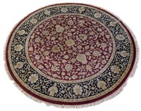 ROUND INDO WOOL RUG