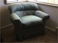 Heritage Blue Upholstered Chair