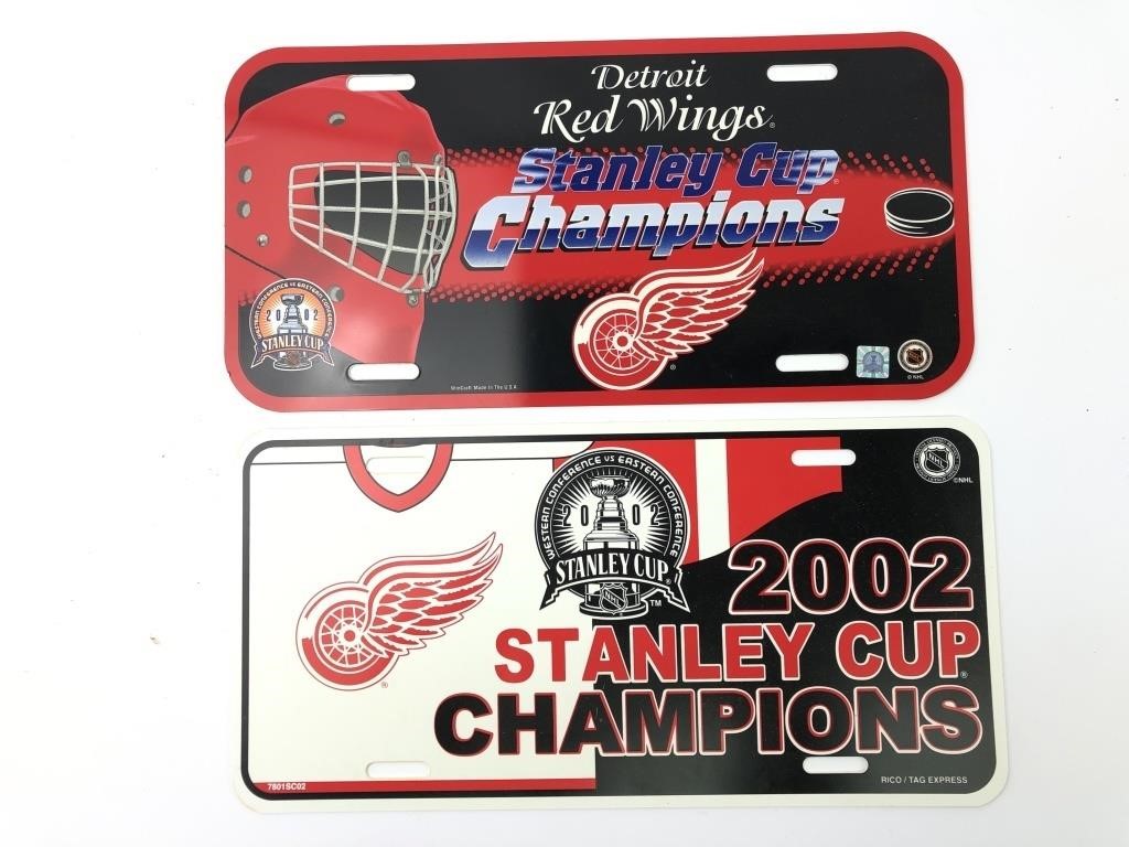 Detroit Red Wing Stanley Cup License Plates