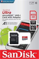 SanDisk 400GB Ultra MicroSDXC UHS-I Memory Card wi