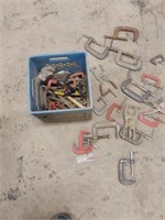 lot of assorted  "C" clamps