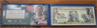Colorized US Bank Note Dale Jr Signed 2009