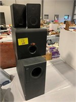 BOSE SPEAKER BASE, PAIR OF REALISTIC SPEAKERS,