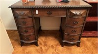 Wooden Desk - 9 drawers- 42 x 29.5 x 20.5