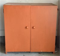 Painted Wood Cabinet (30" x 15" x 30") w/