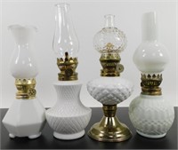 * 4 Miniature 10" Kerosene Lamps