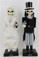 Skeleton Bride & Groom Nutcrackers