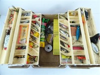 Old Pal Tackle Box Filled with Lures Baits and