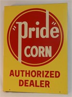 PRIDE CORN AUTHORIZED DEALER PAINTED METAL FLANGE