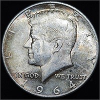 1964 Kennedy Half Dollar - BU Speckled Toning