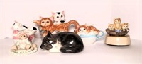 Ceramic Cat Figurines