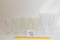 Group lot of Glasses - 7 Match, 4 Very Heavy