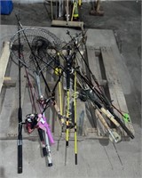 Fishing Net And Rods Including Ozark Trail Grit
