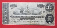 1864 $20 CSA Note Large Size