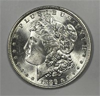 1886 Morgan Silver $1 Brilliant Uncirculated BU+