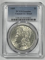 1889 Morgan Silver $1 PCGS AU details