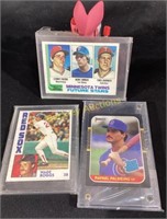 3 BASEBALL CARDS WADE BOGGS RAFEIL PALMEIRO