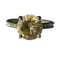 2.00ct Exquisite Brilliant Yellow Diamond Ring