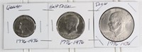 3 pc 1976 Bicentinneal Coin Set
